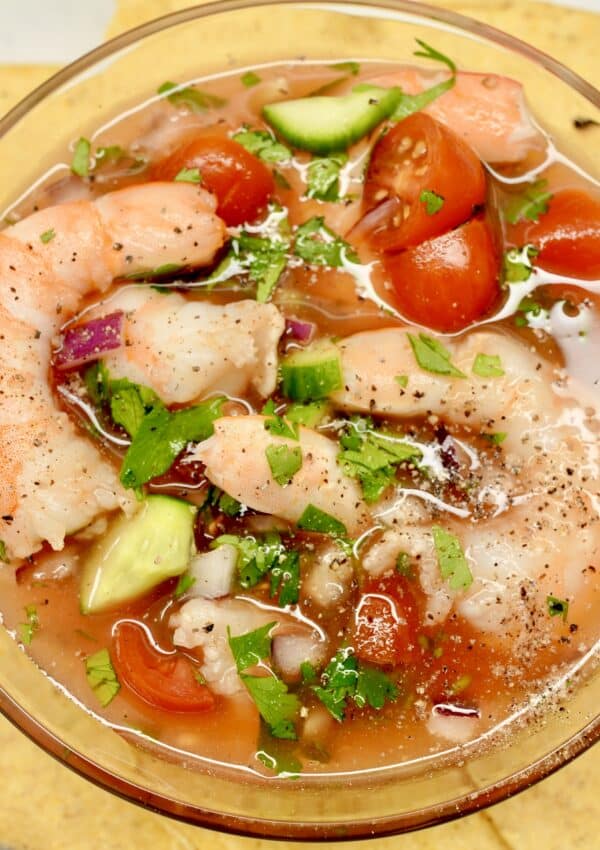 Mexican-Inspired Shrimp Cocktail (Quick & Refreshing!)