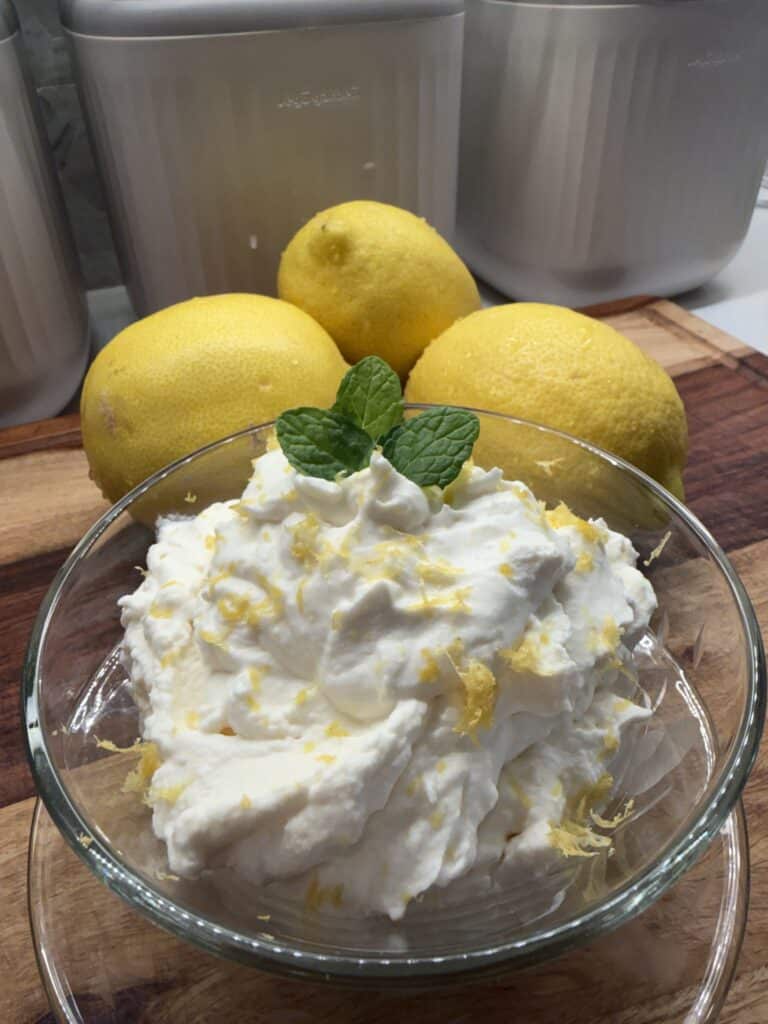 Lemon Whipped Cream (Light, Fresh & Ready in 5 Minutes)